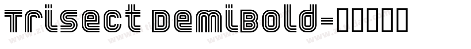 Trisect DemiBold字体转换